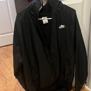 Nike Men's Black Windbreaker Jacket
